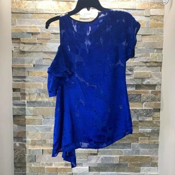 Diane Von Furstenberg Cut-Out Ruffle Blouse - Picture 5 of 8